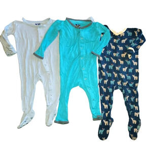 Kickee Pants Bamboo Pajama Bundle Size 3-6 Months